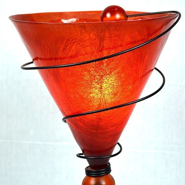 Vintage martini glass lamp retro modern cool glass