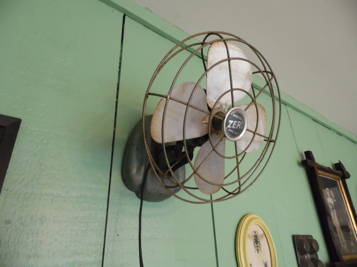 Vintage zero fan wall mount fan or table top small