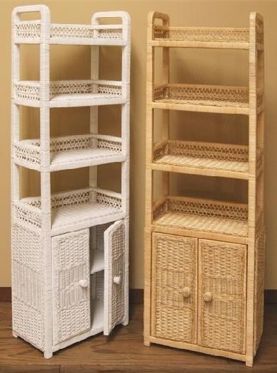 Wicker storage shelves wicker corner cabinet tall shelf 2
