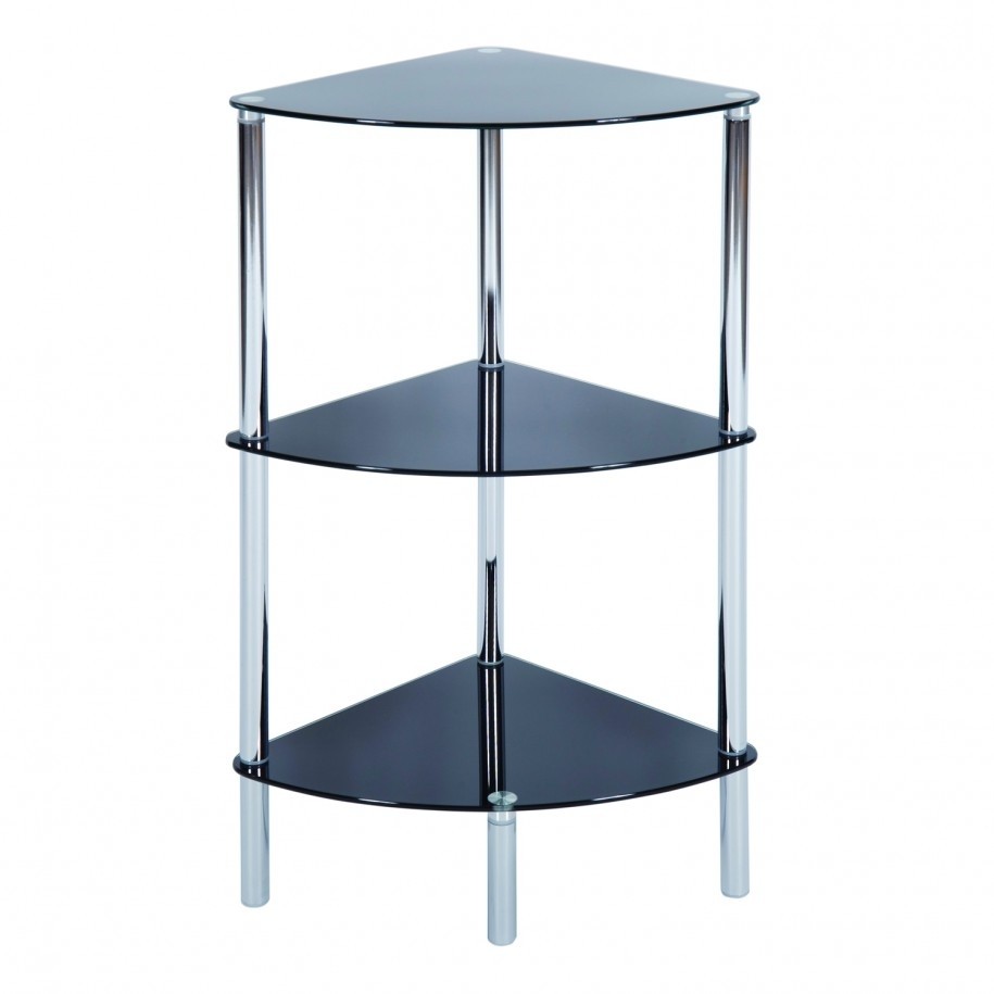 12 ideas of free standing glass shelves 3