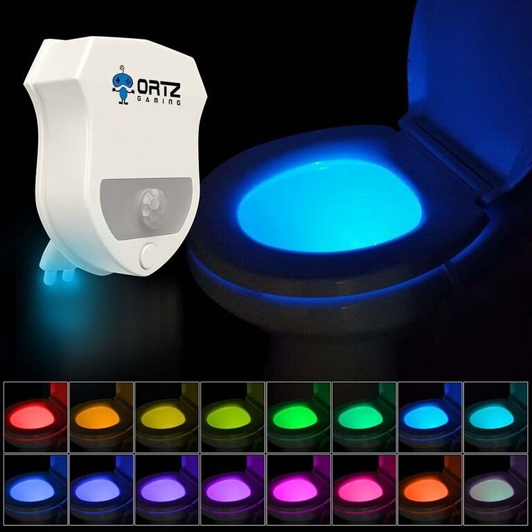 16 color motion activated toilet light night toilet light