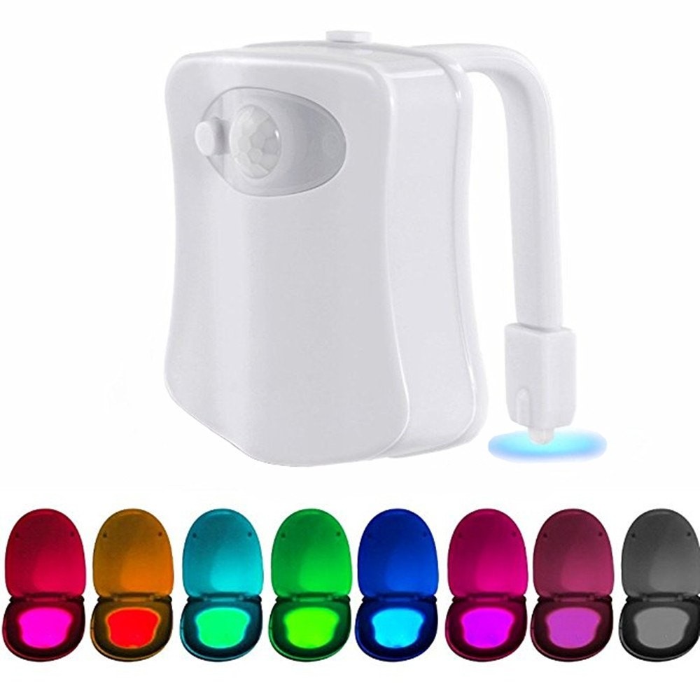 2019 toilet night light motion activated led 8 colors