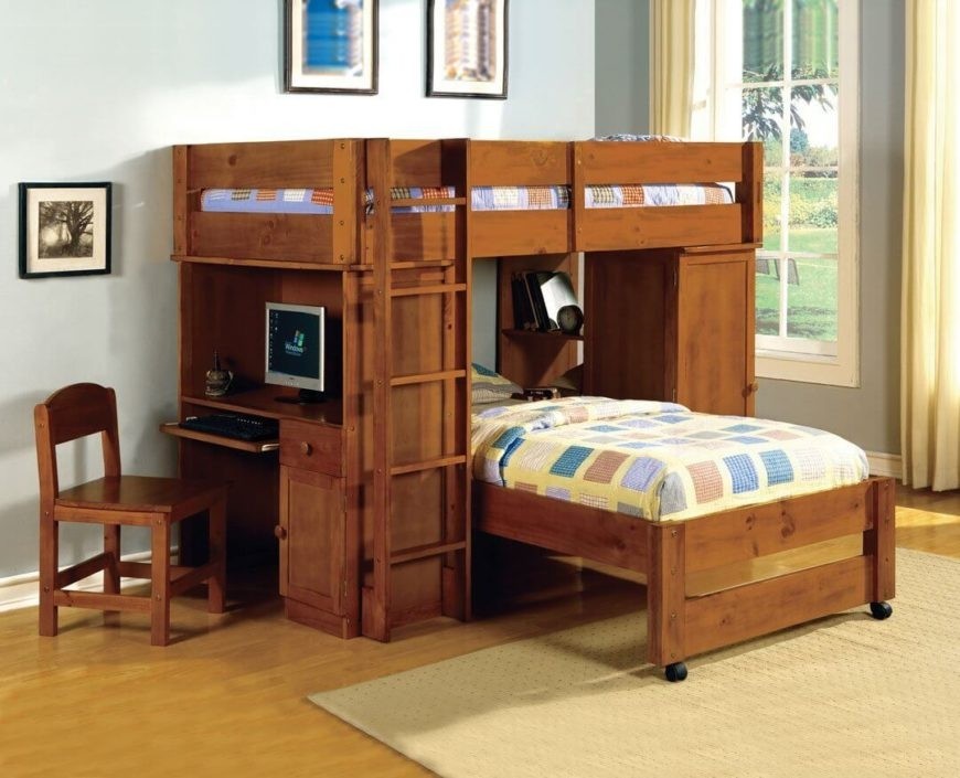 25 awesome bunk beds with desks perfect for kids 11