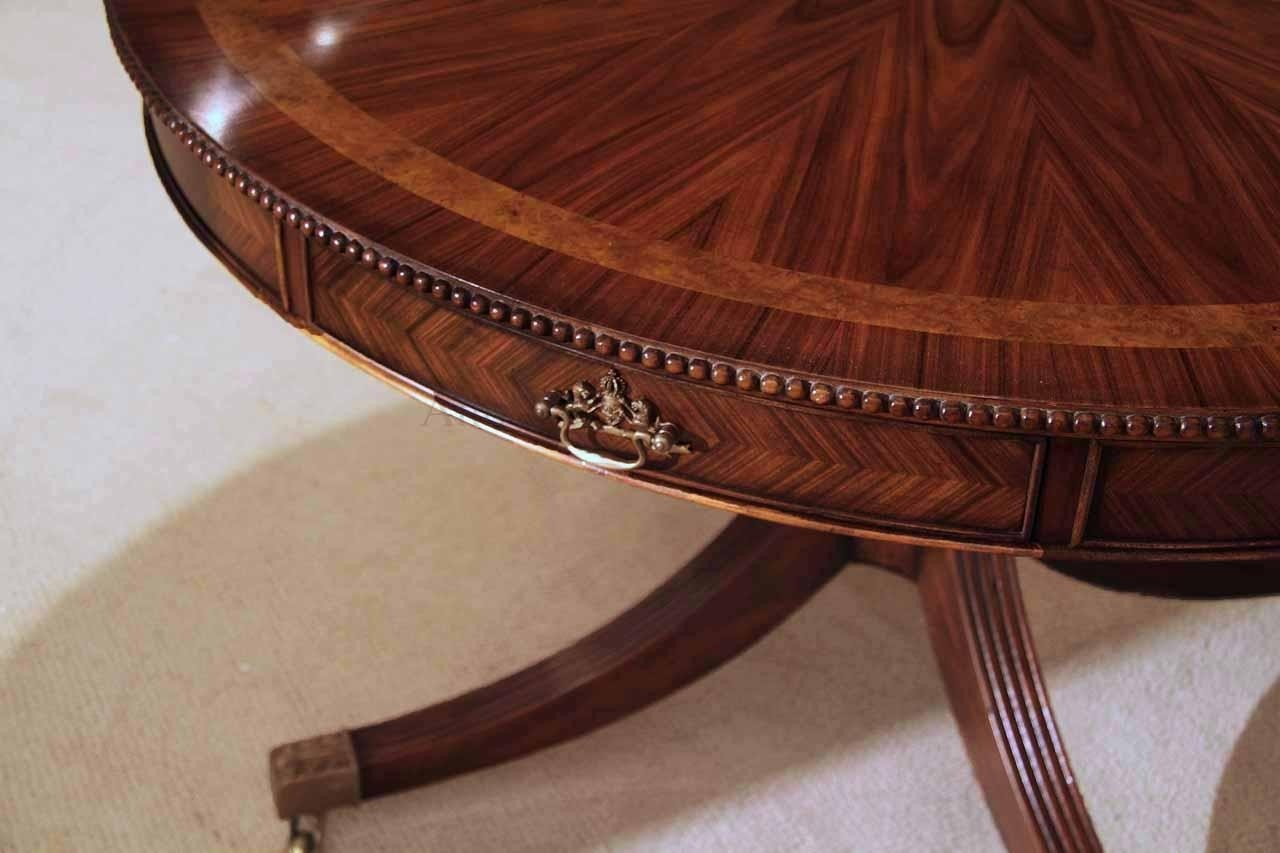 48 inch round formal duncan phyfe rosewood dining table 2