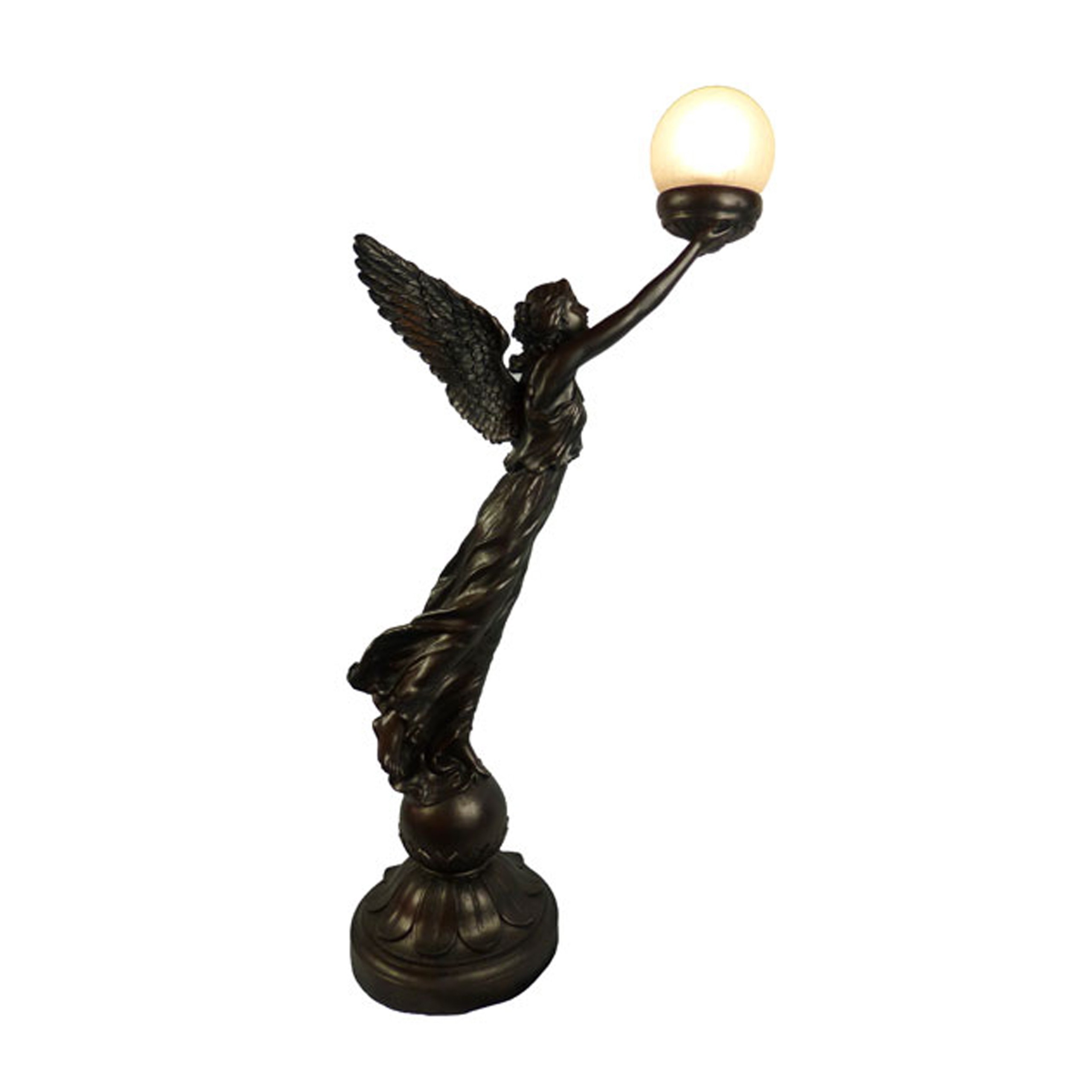 Art deco winged angel table lamp tla pl023 clrckle local
