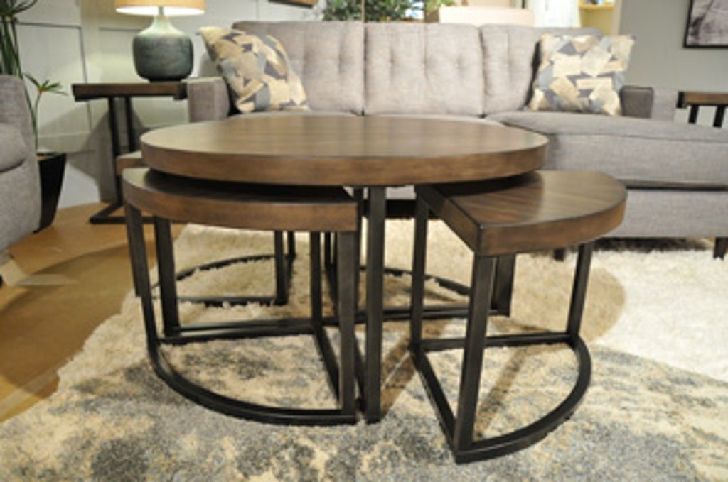 Ashley johurst coffee table with stools set of 5 t376