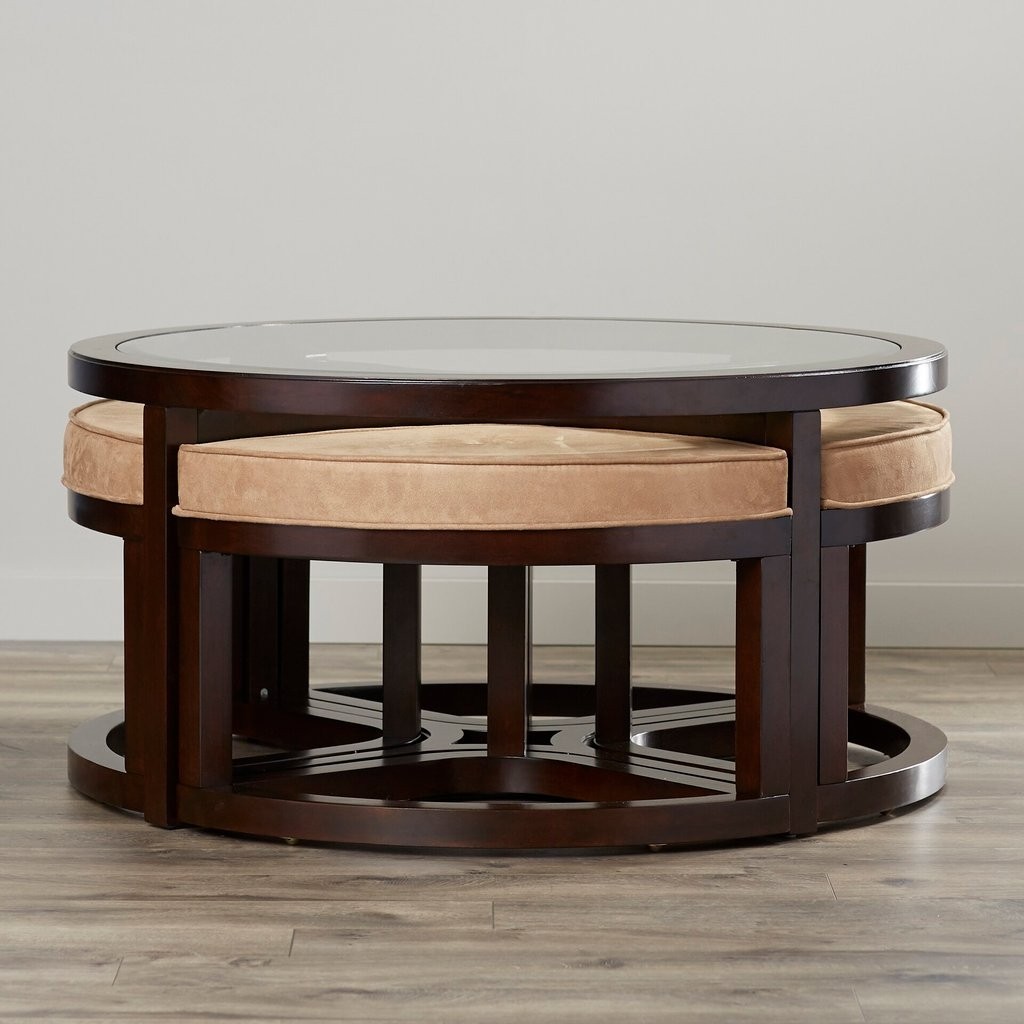 Coffee table with stools underneath loccie better homes 3