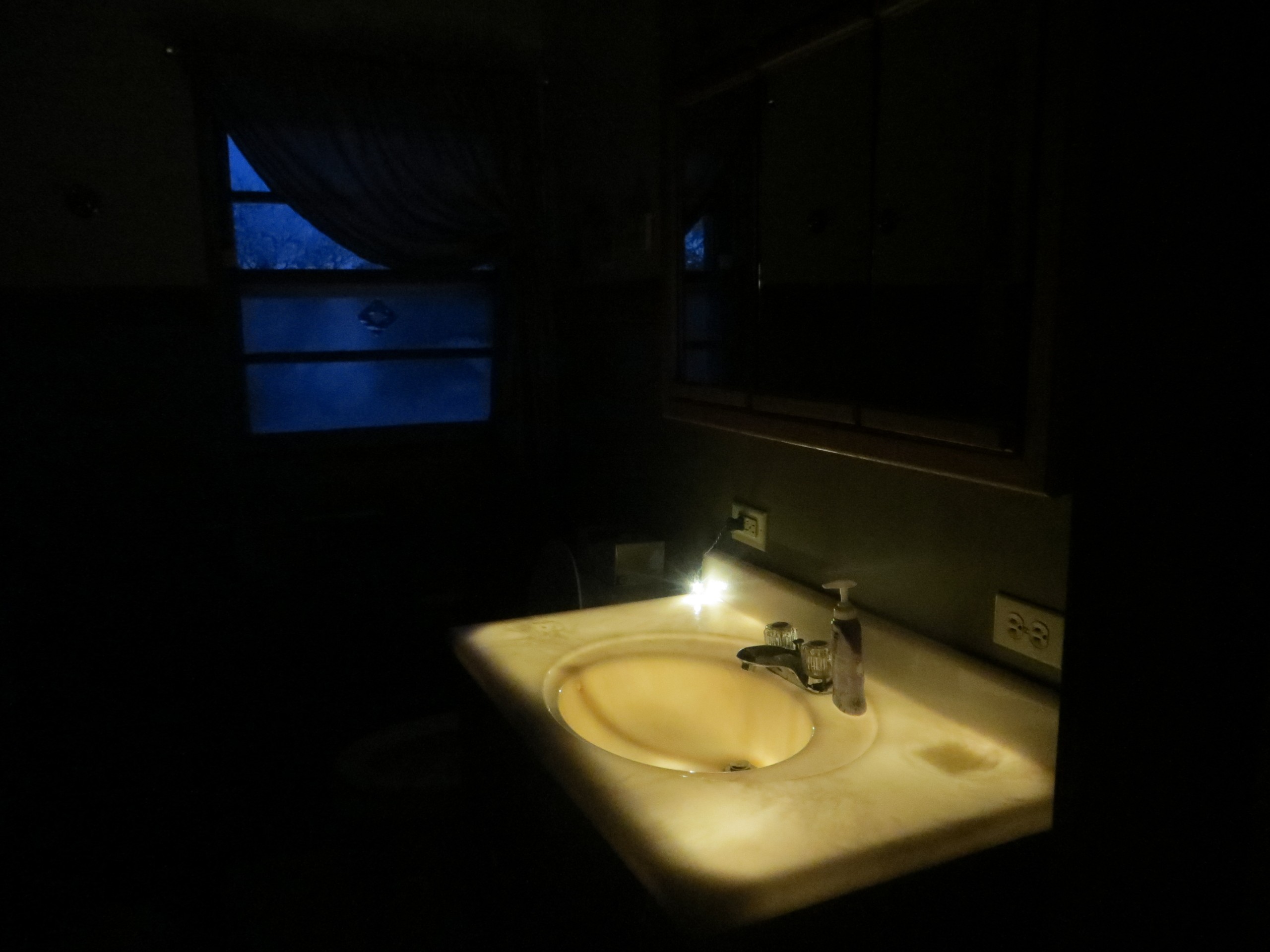 Create a glowing bathroom nightlight