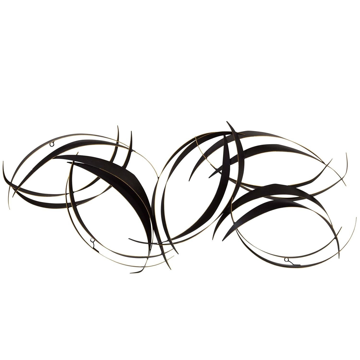 Curtis jere abstract black metal wall sculpture for sale 1