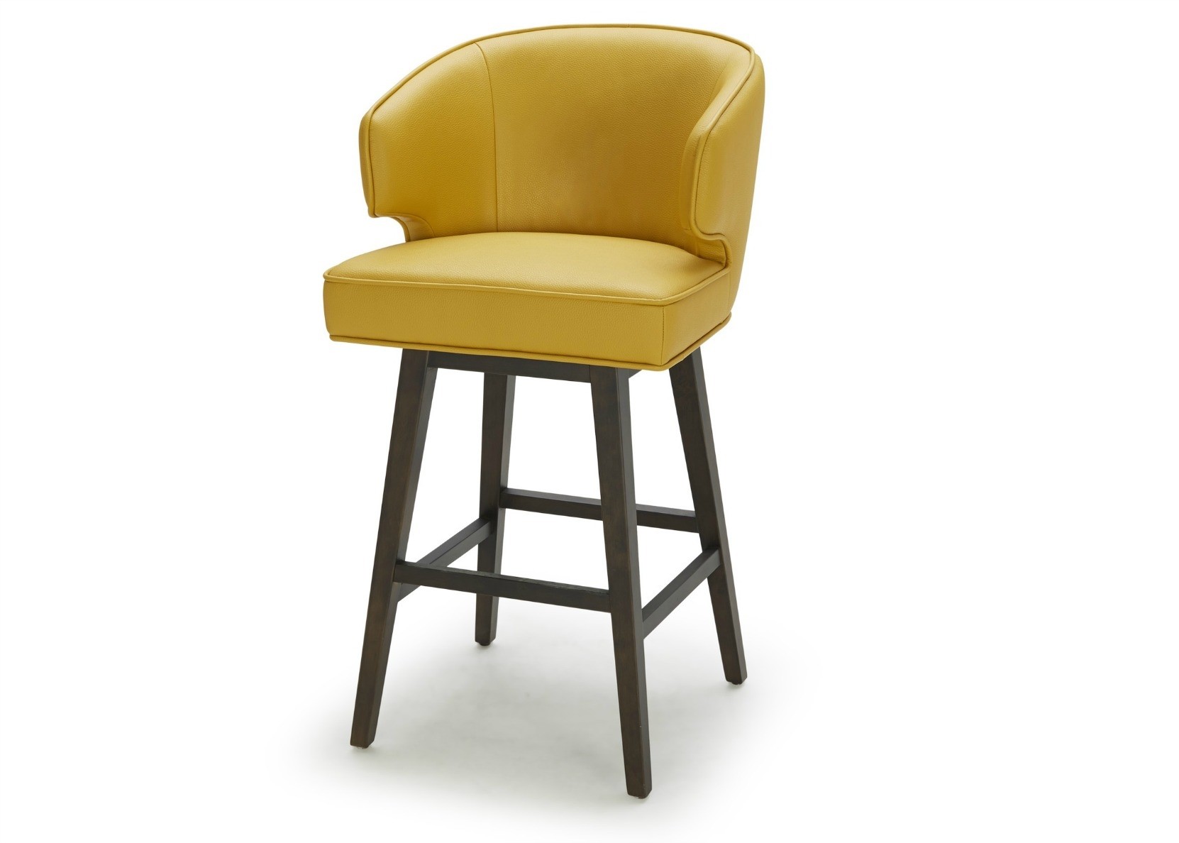 Daisy bar stool in bright yellow leather not just brown