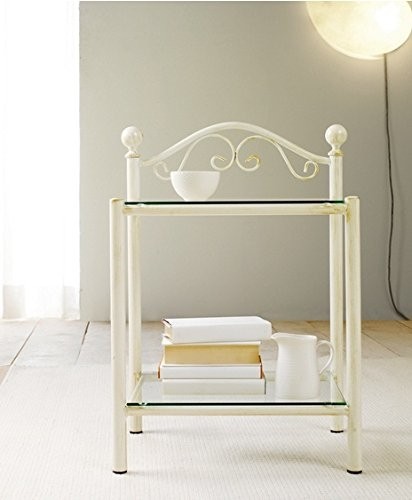 Deals for lina bedside antique wrought iron table as in