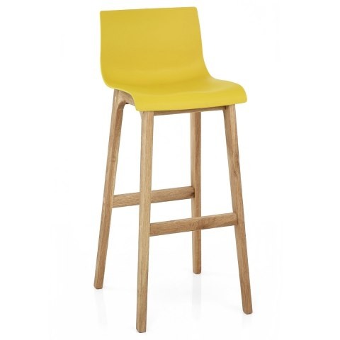 Drift oak yellow bar stool atlantic shopping
