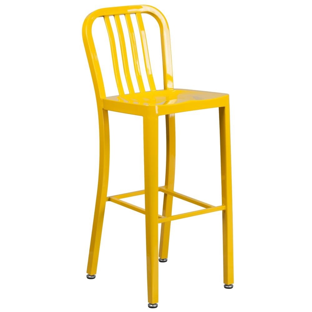 Flash furniture 30 25 in yellow bar stool ch6120030yl