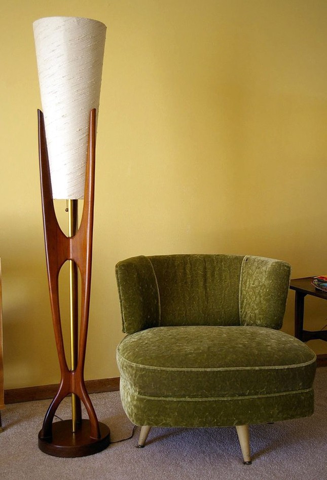 Get a mid century modern style with floor lamps