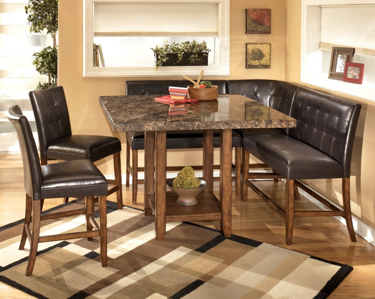 Granite dining table set homesfeed 4