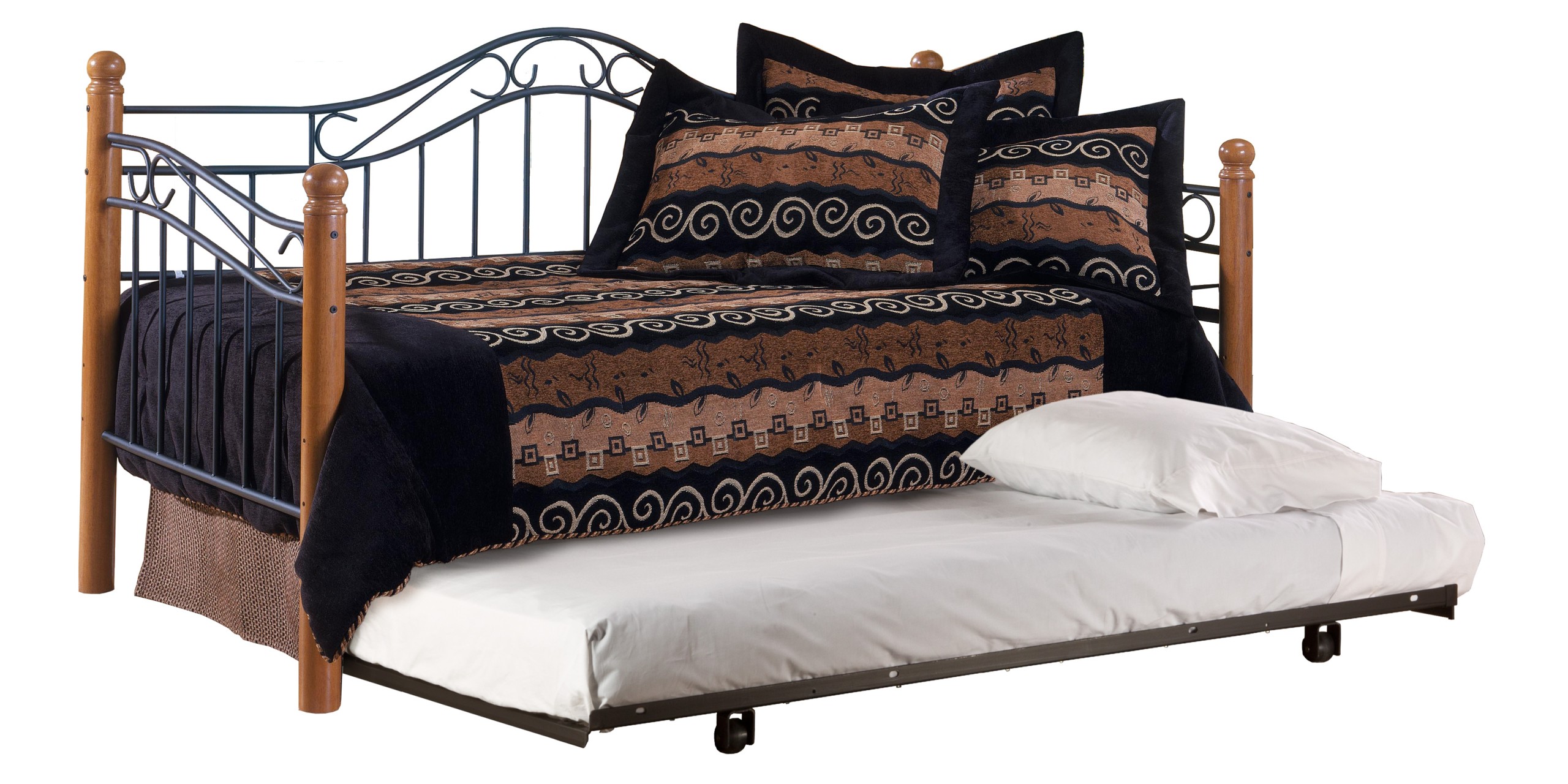 Hillsdale furniture winsloh wood twin daybed with roll out