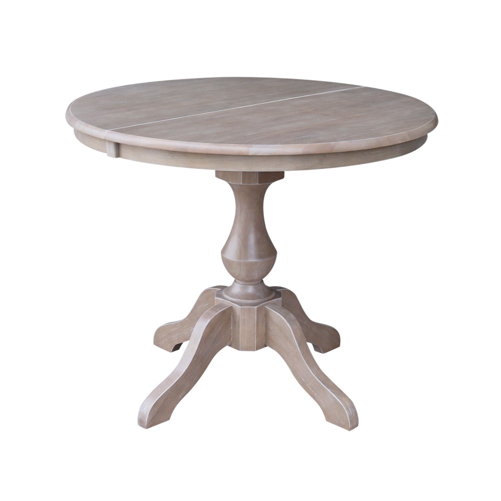 Home dining table extension dining table round wood table