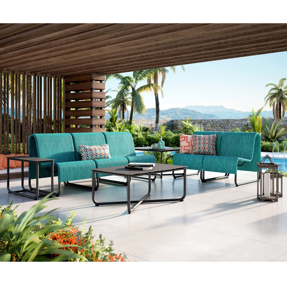 Homecrest infiniti deep seating patio set without cushions