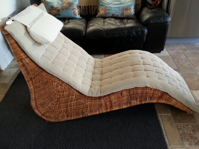 Ikea rattan chaise lounge for sale in navan meath from