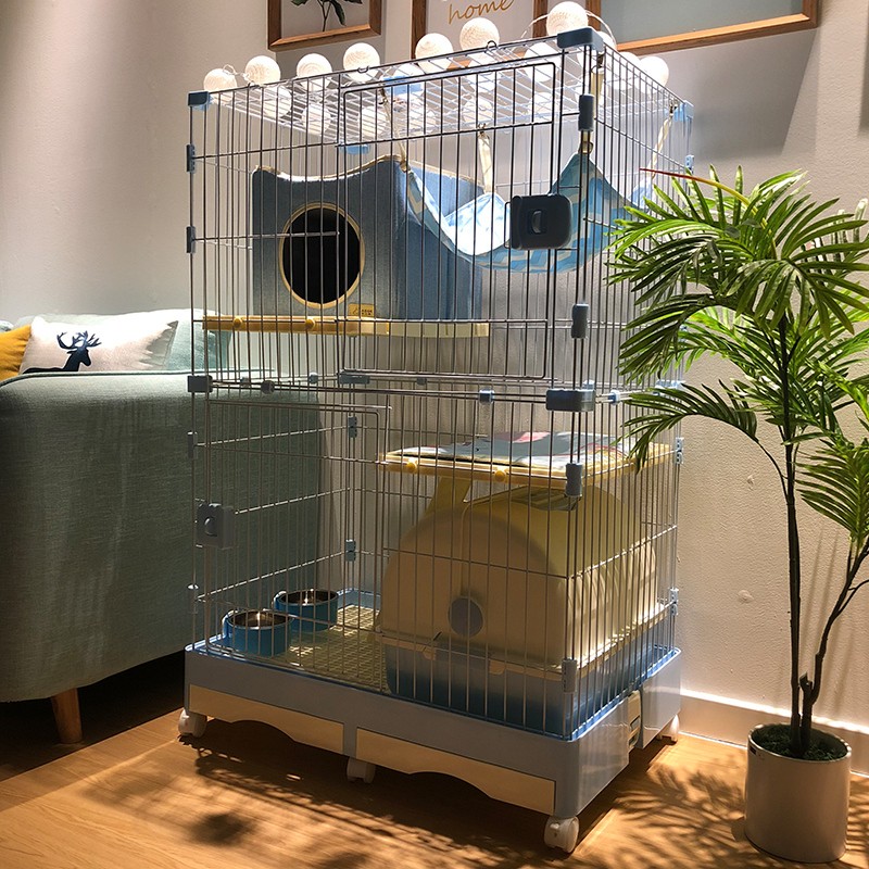 Indoor cat cage house