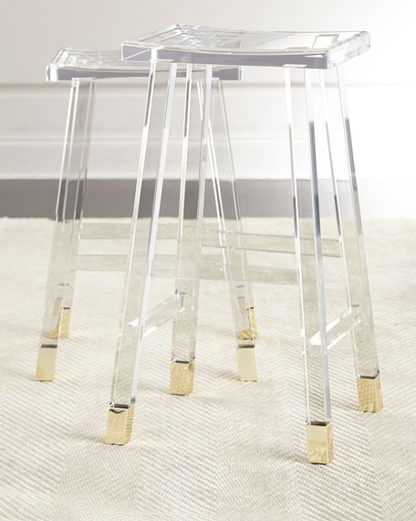 Interlude home dyer acrylic barstool counter stool