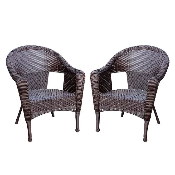 Kentwood resin wicker patio chair without cushion in 2020
