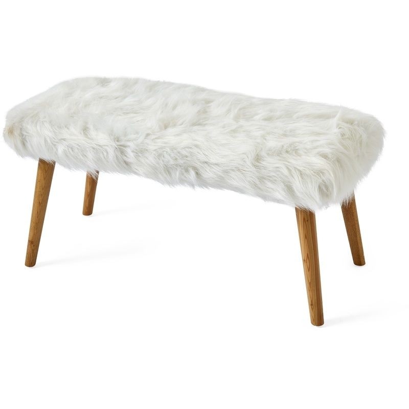 Kodu fluffy ottoman white white fluffy chair dorm