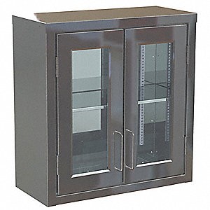 Lakeside stainless steel wall mounted supply cabinet 27