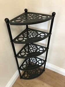 Le creuset black enamel cast iron five tier shelves
