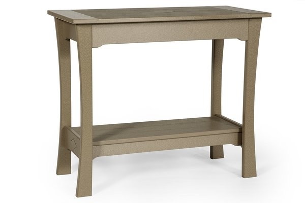 Leisure lawns outdoor poly mission serving table from