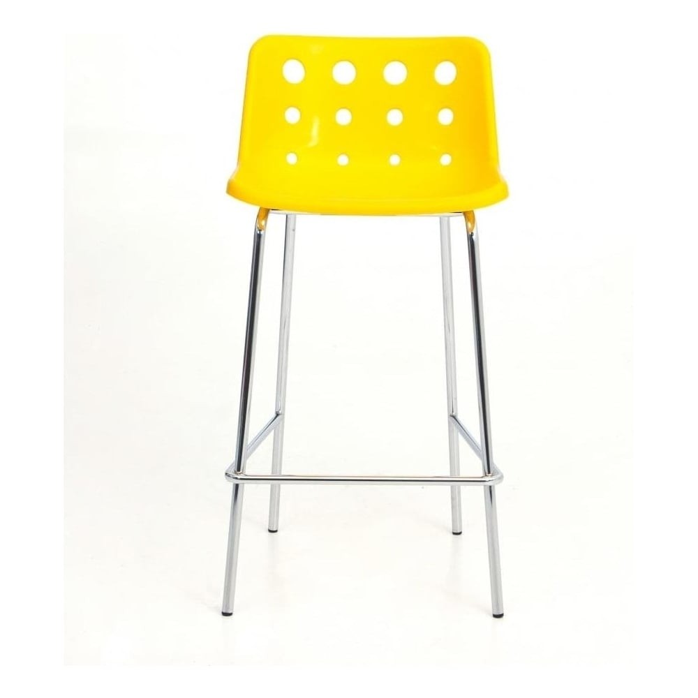 Loft robin day 4 leg yellow plastic polo bar stool