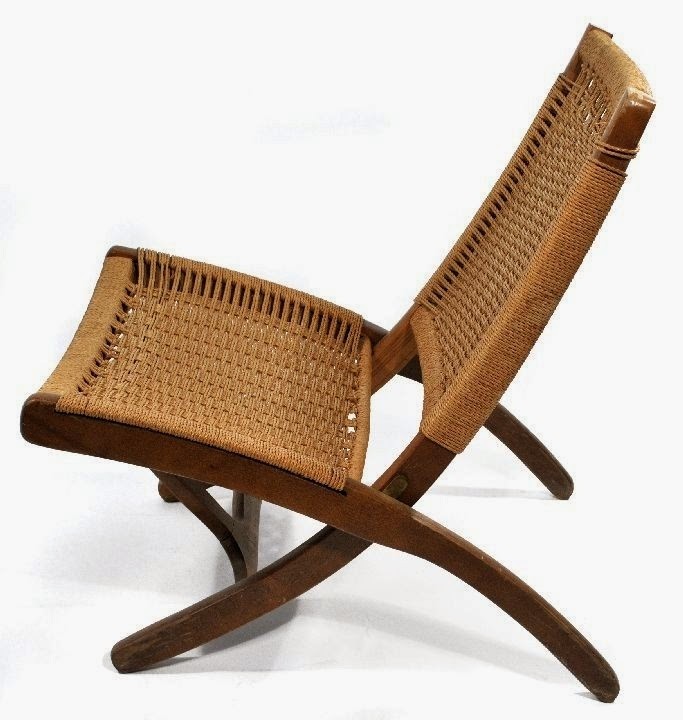 Mad for mid century hans wegner style wicker folding chair