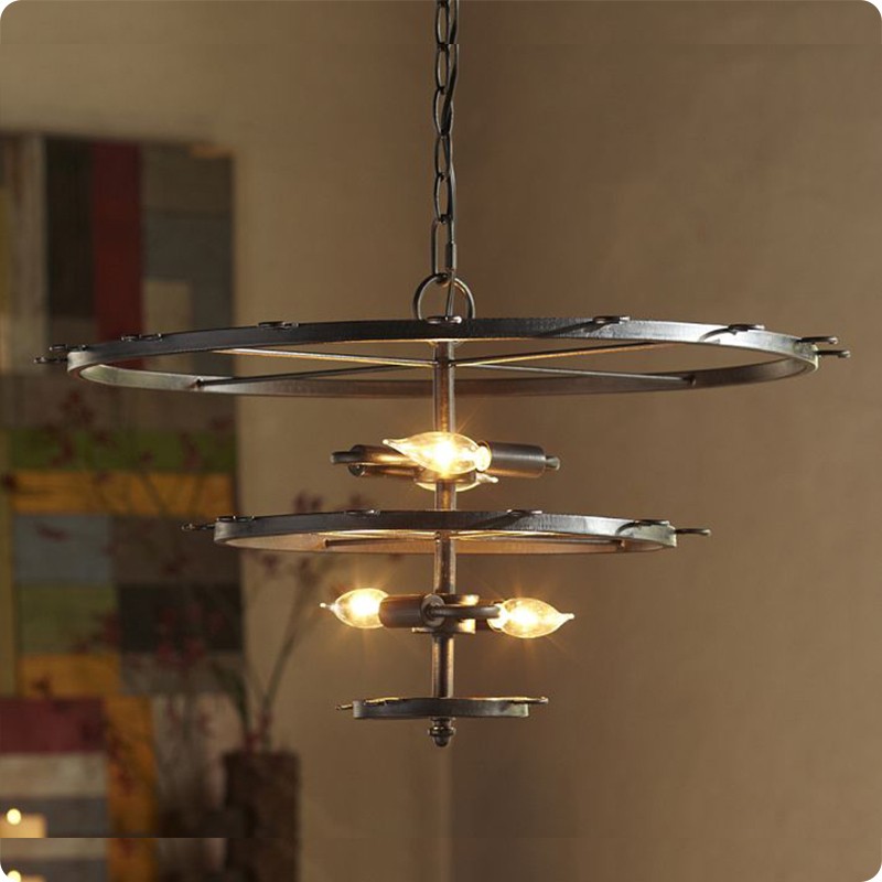 Metal ceiling lights wine glass chandelier pendant