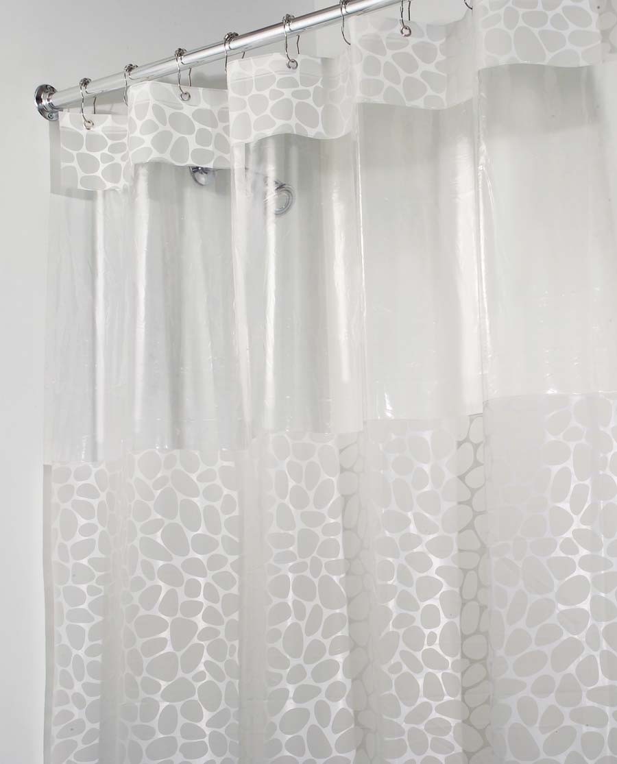 Pebblz view stall shower curtain