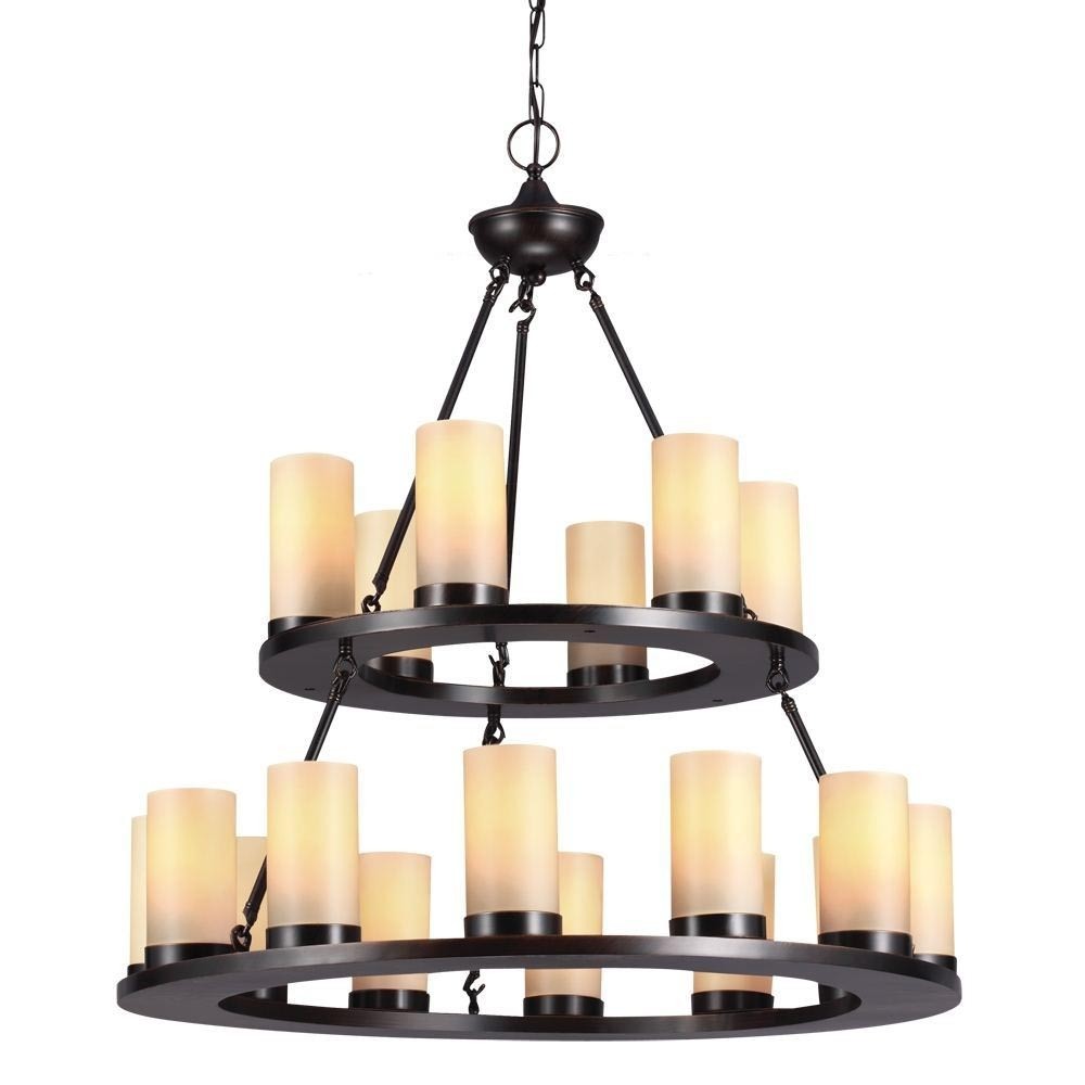 Pillar candle chandelier refinement light fixtures