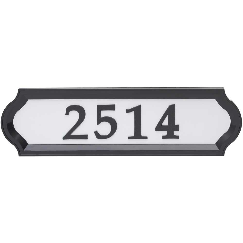 Richfield 2 sided mailbox address plaque in mailbox signs