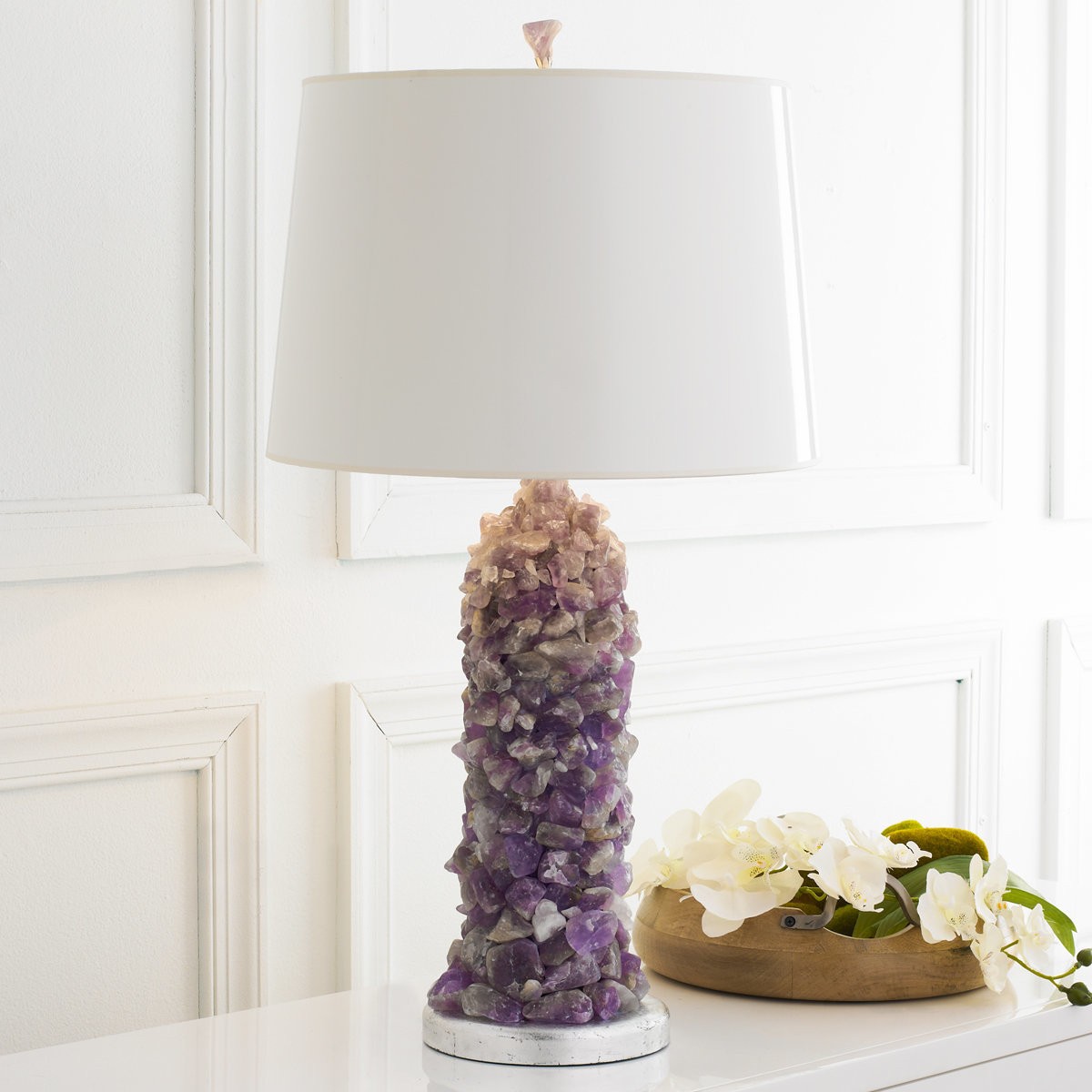 Rock crystal quartz table lamp shades of light 2