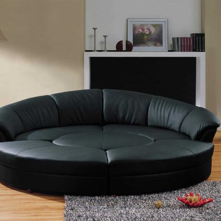 Round sectional sofa for unique seating alternative 6