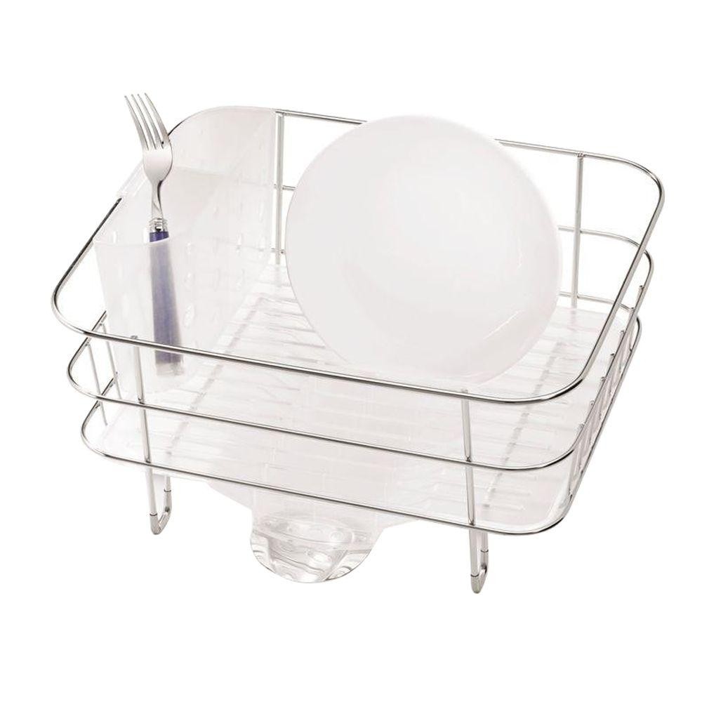 Simplehuman compact dish rack in rust proof stainless