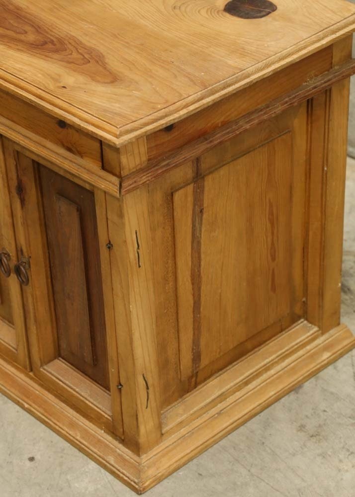 Southwestern style pine side table ebth 3