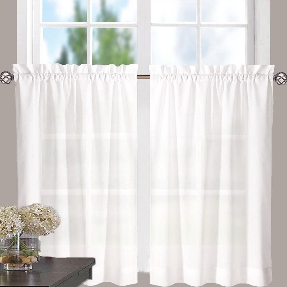 Stacey kitchen valance ruffled swags and tier curtain
