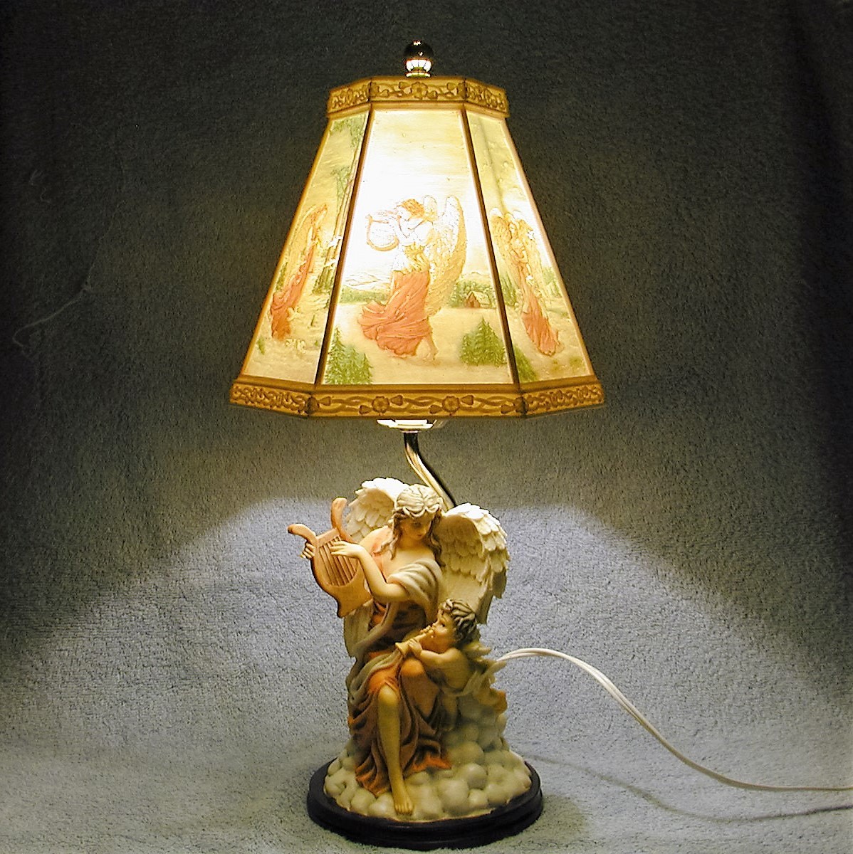 Table lamp angel themed