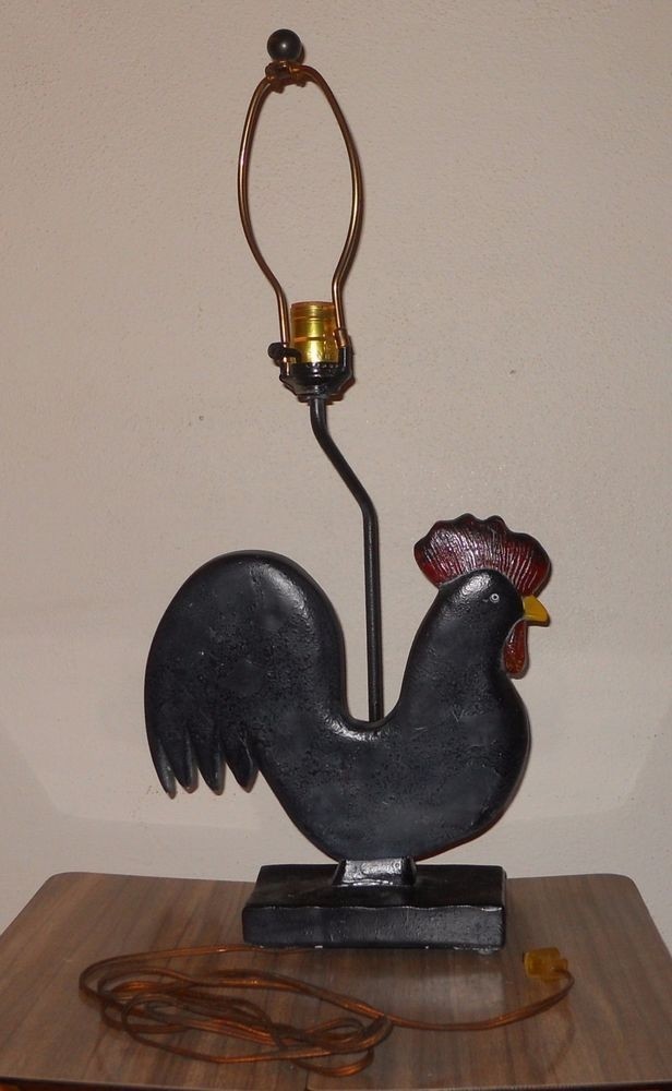 Vintage frederick cooper chicago table lamp chicken hen
