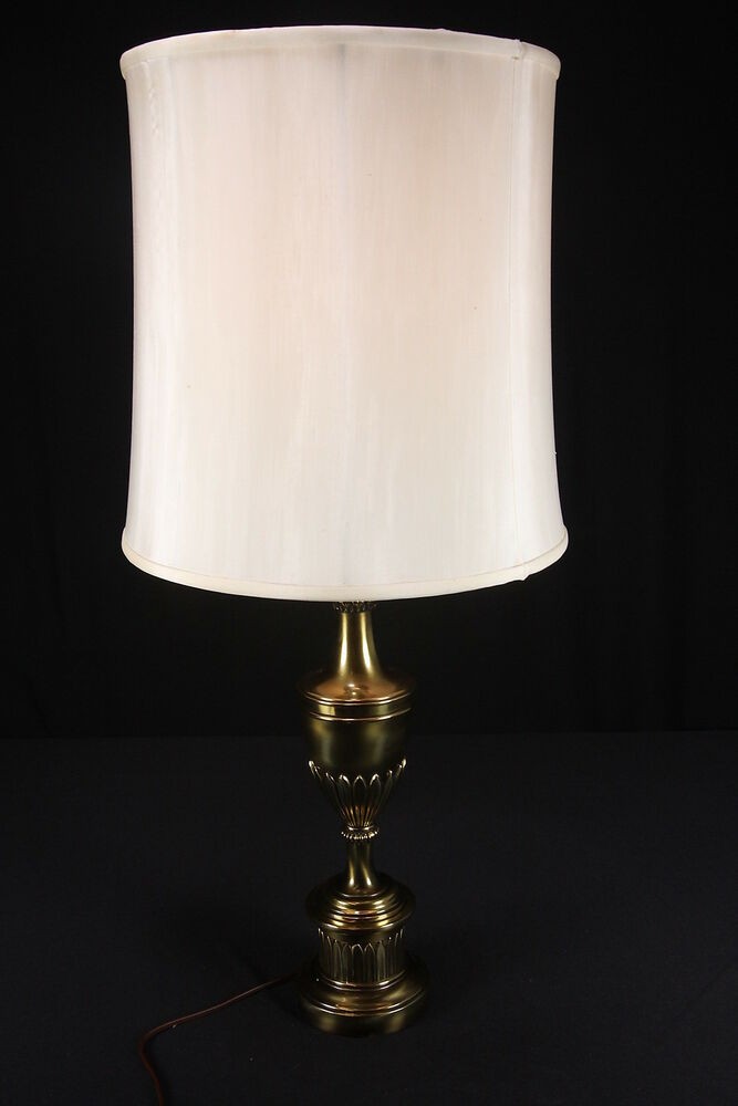 Vtg stiffel company electric table lamp solid brass mid
