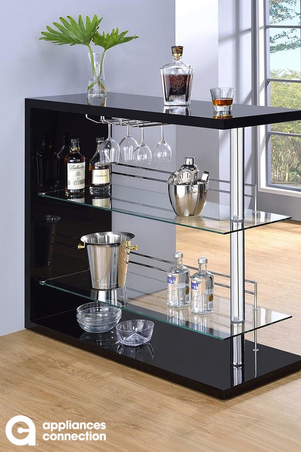 100165 47 bar unit with rectangular table top 2 tempered