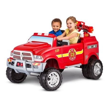 12 volt ram 3500 fire truck ride on toy car