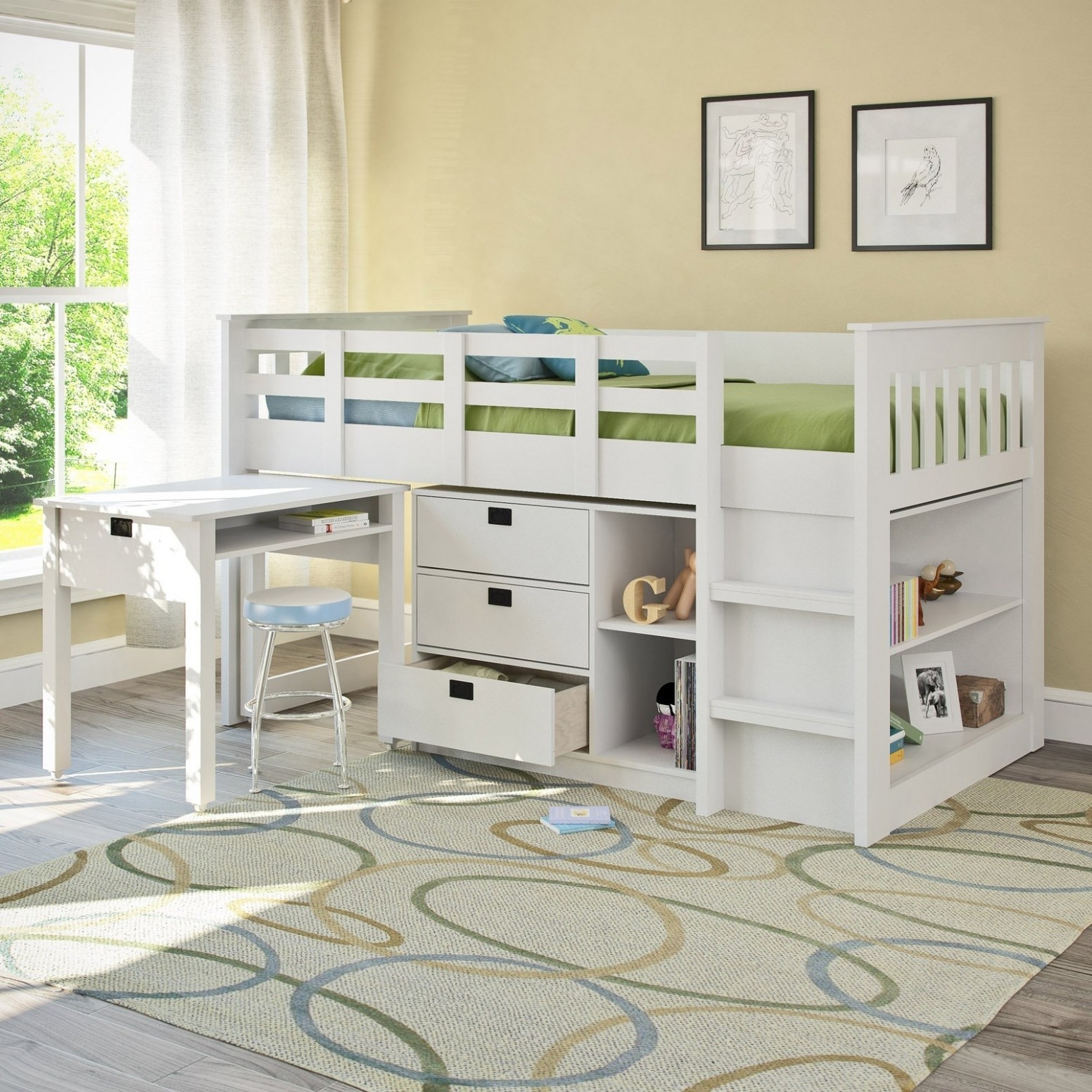 15 photo of loft bed with desk 3