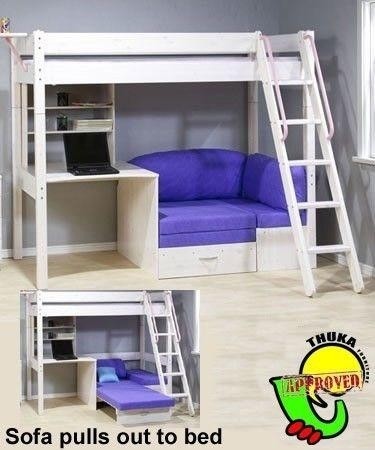 20 best collection of bunk bed with sofas underneath 1