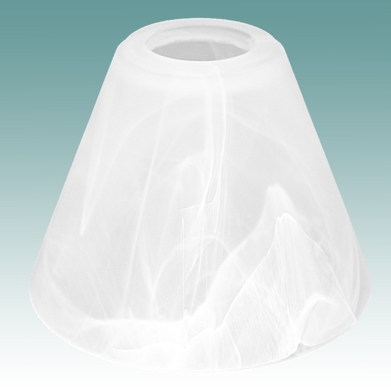 7788 conical faux alabaster shade glass lampshades