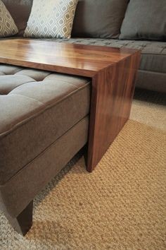 8 coffee table with pull out ottomans photos